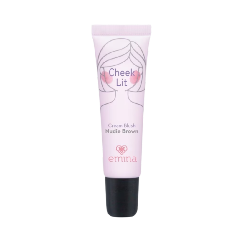 EMINA Cheek Lit Cream Blush Nudie Brown - 10ml