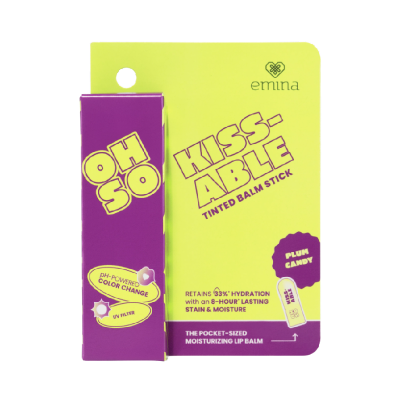 EMINA Oh So Kissable Tinted Balm Stick Plum Candy - 3.4gr