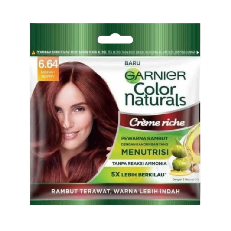 GARNIER Color Natural Express 6.64 Merah Berry - 20ml