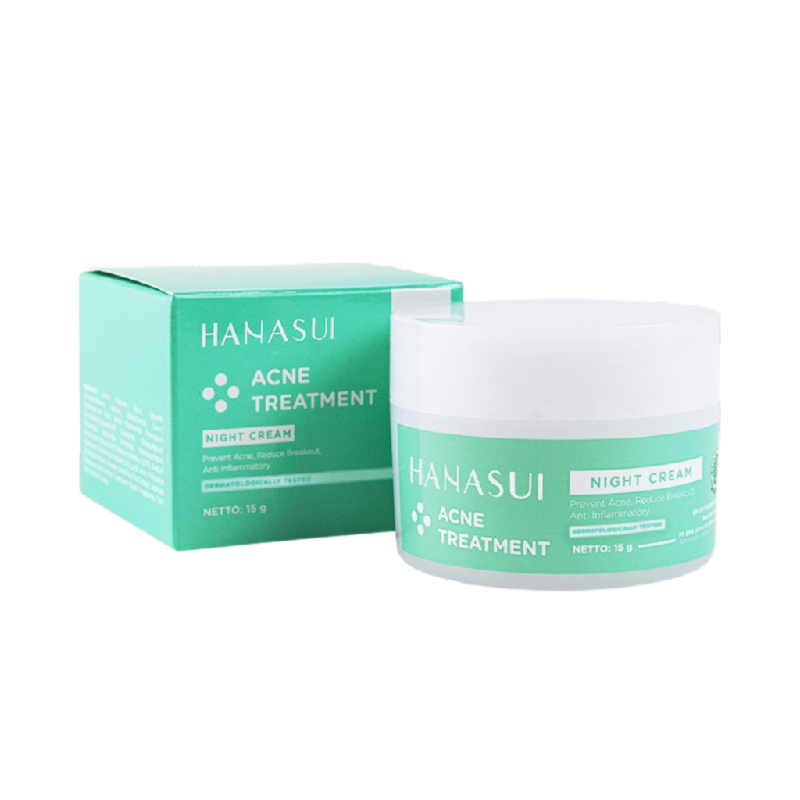 HANASUI Acne Treatment Night Cream - 15gr
