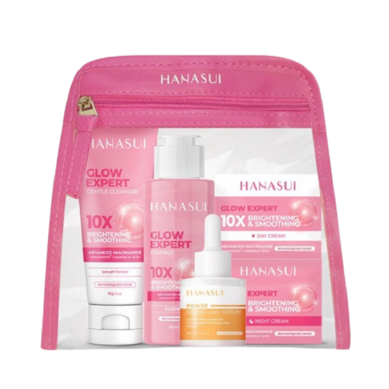 HANASUI Glow Expert 10x Series + Serum Pack Free Pouch