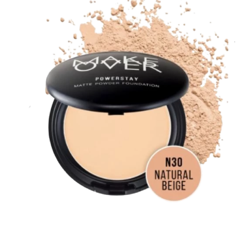 MAKE OVER Powerstay Matte Powder Foundation N30 Natural Beige - 10gr