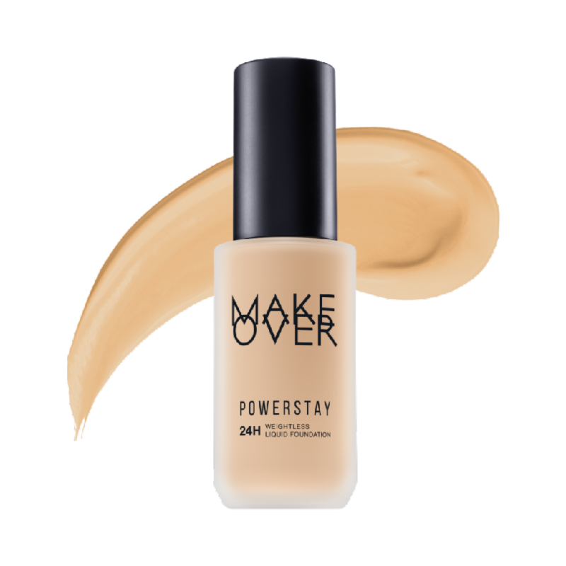 MAKE OVER Powerstay Weightless Liquid Foundation W32 Warm Beige - 40ml