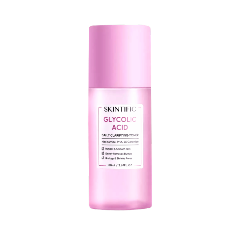 SKINTIFIC Glycolic Acid Daily Clarifying Toner - 80ml