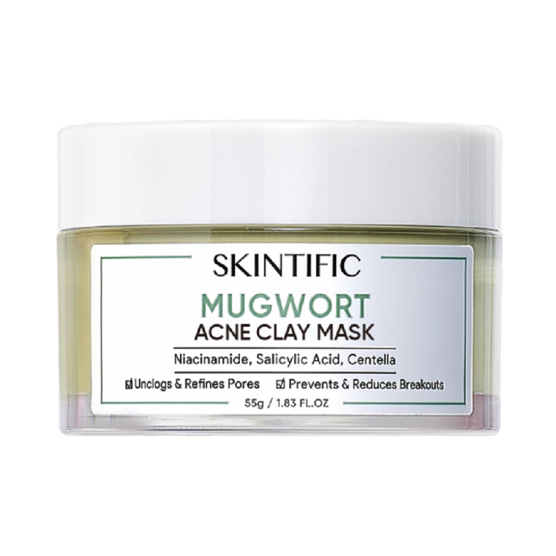 SKINTIFIC Mugwort Anti Pores & Acne Clay Mask - 55gr