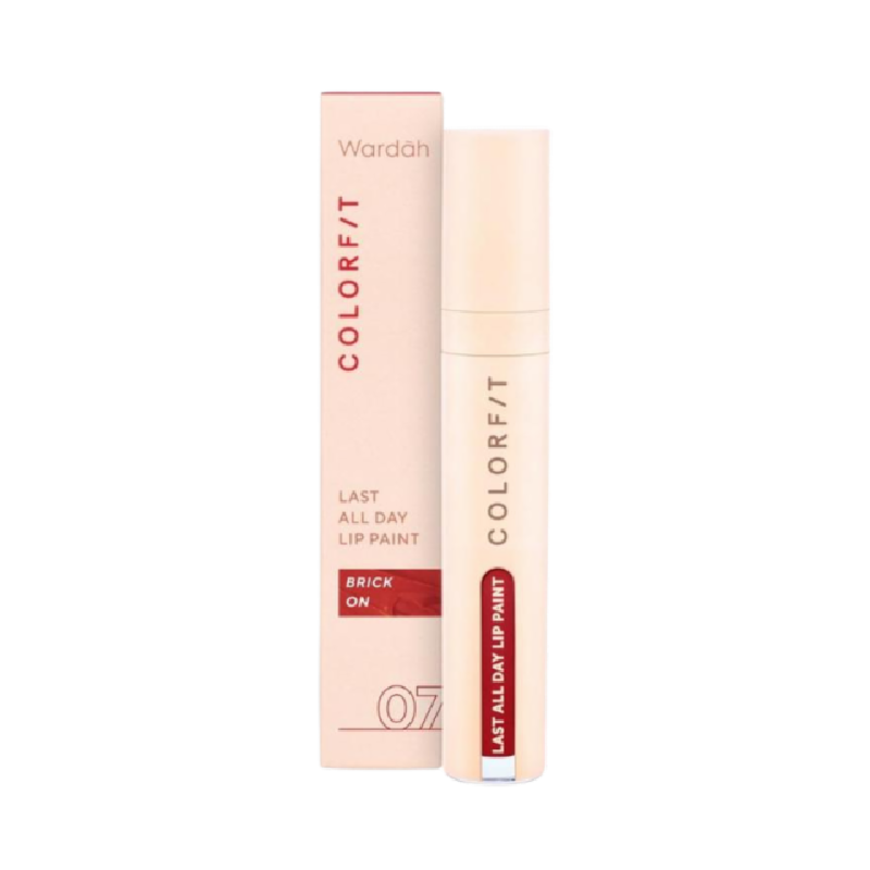 WARDAH Colorfit Last All Day Lip Paint 07 Brick On - 4.2gr