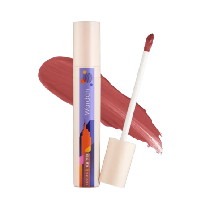 WARDAH Colorfit Last All Day Lip Paint 15 Dazzling New York - 4.2gr