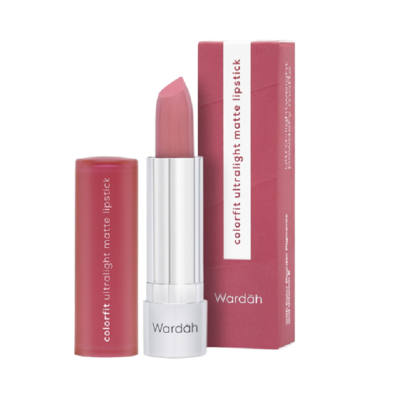 WARDAH Colorfit Ultralight Matte Lipstick 05 Blossom Pink - 3.6gr