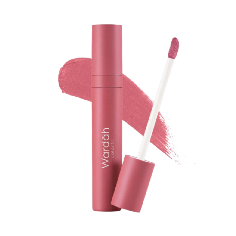 WARDAH Colorfit Velvet Matte Lip Mousse 03 Rose Ballerina - 4gr
