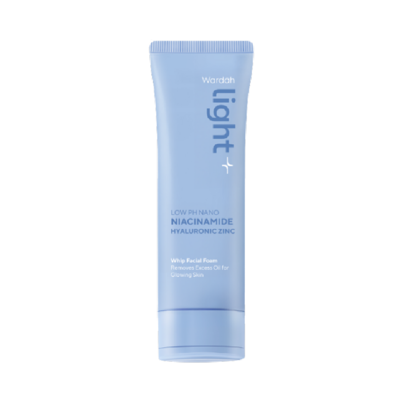 WARDAH Light Low PH Niacinamide Hyaluronic Zinc Whip Facial Foam Mini - 50ml