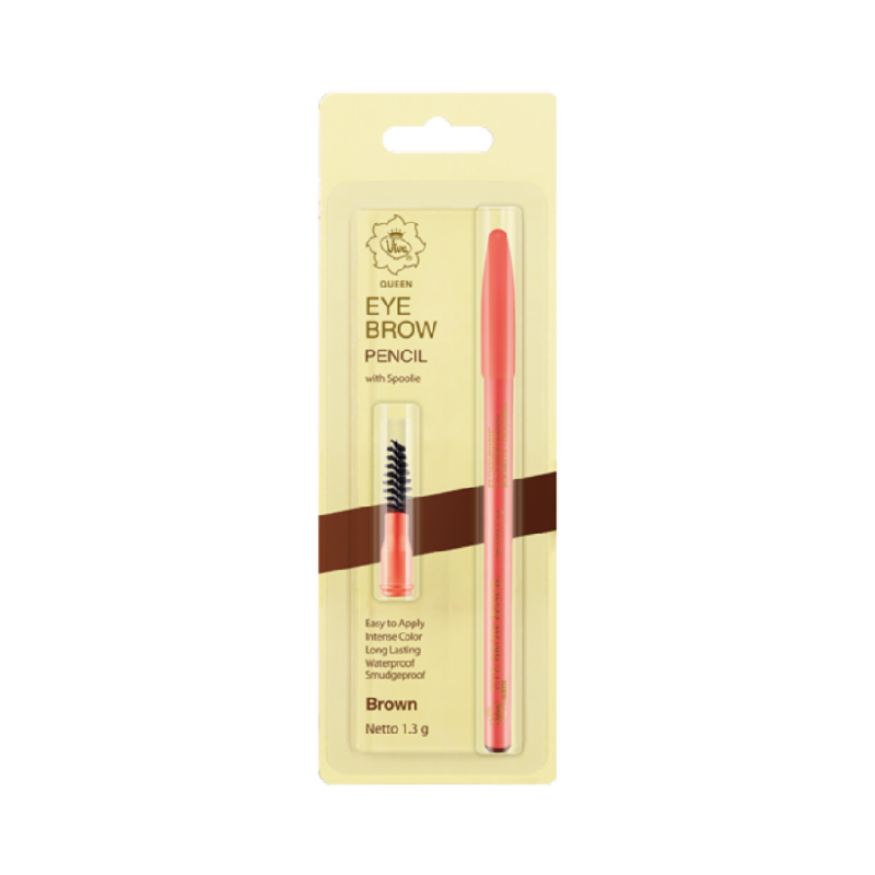 VIVA Queen Eyebrow Pencil With Spoolie Brown - 1,3gr