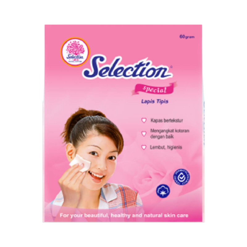 SELECTION Facial Cotton Lapis Tipis - 60gr