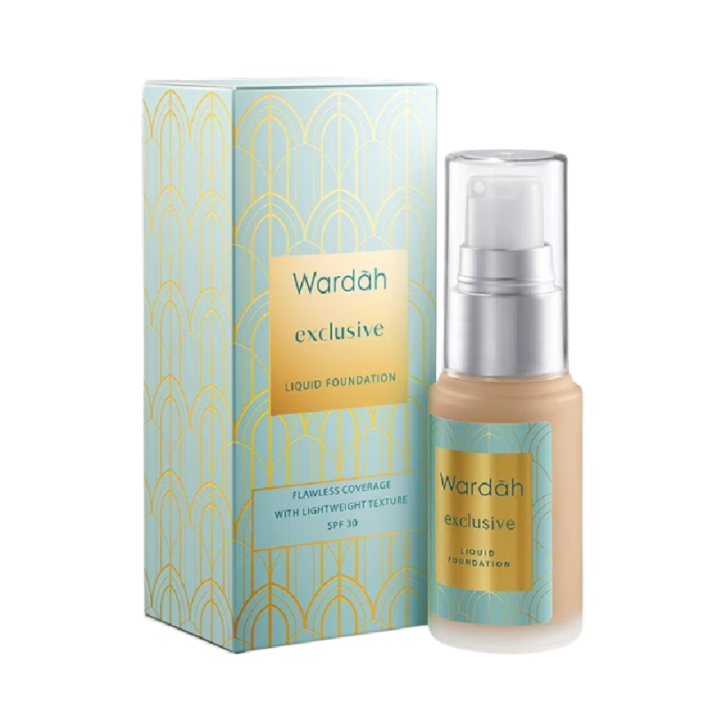 WARDAH Exclusive Liquid Foundation 01 Light Beige - 20ml
