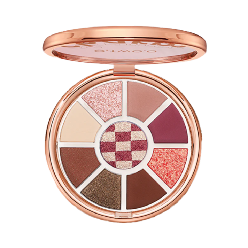 O TWO O Love Mark Charm Eyeshadow Palette 03 Pink Brown Storm - 10gr