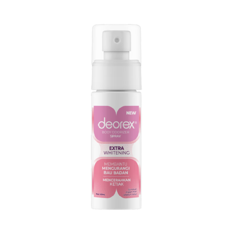 DEOREX Body Odorizer Spray Extra Whitening - 60ml