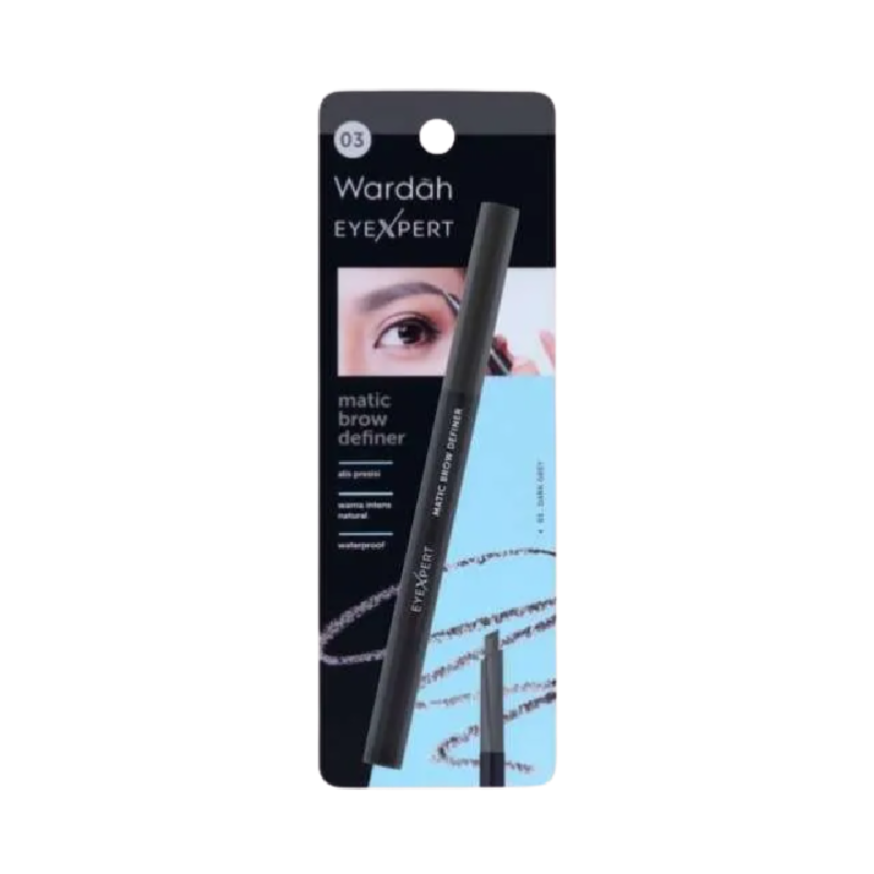 WARDAH EyeXpert Matic Brow Definer 03 Dark Grey - 0.25gr