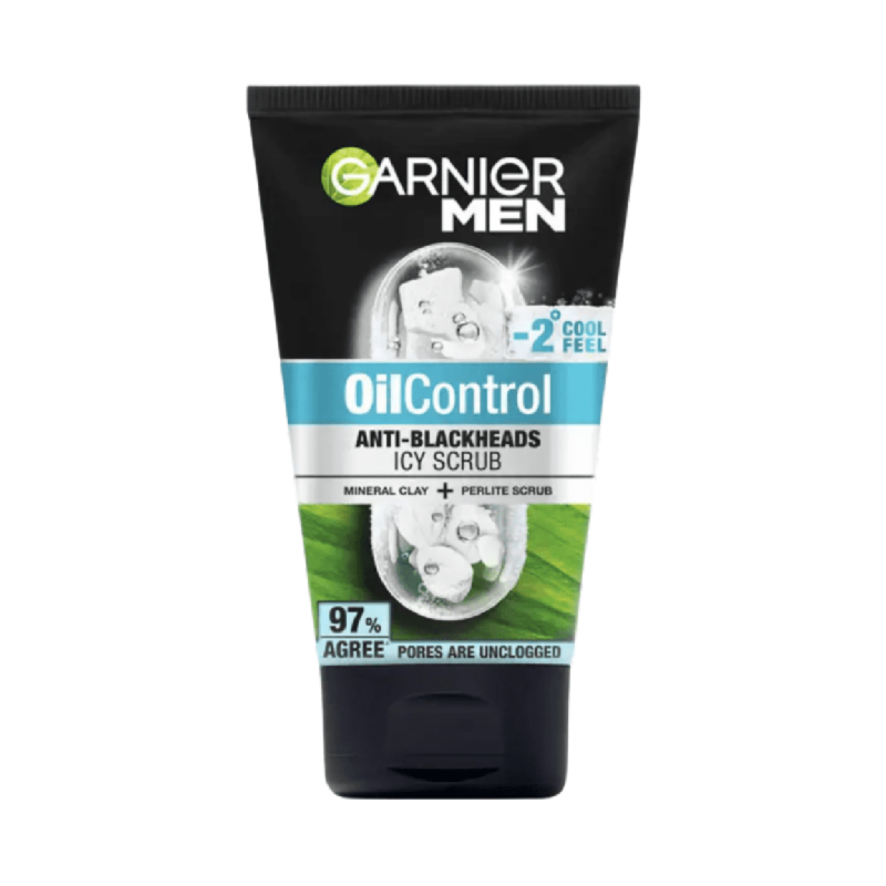 GARNIER Men Facial Cleanser Icy Anti Blackhead - 100ml