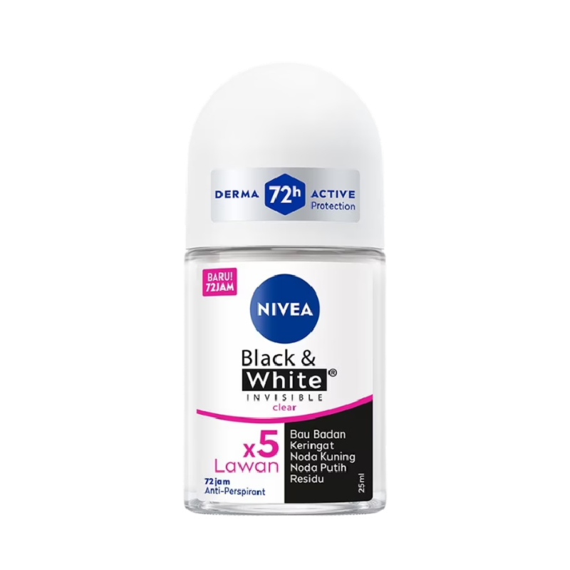 NIVEA Roll On Invisible Clear - 25ml