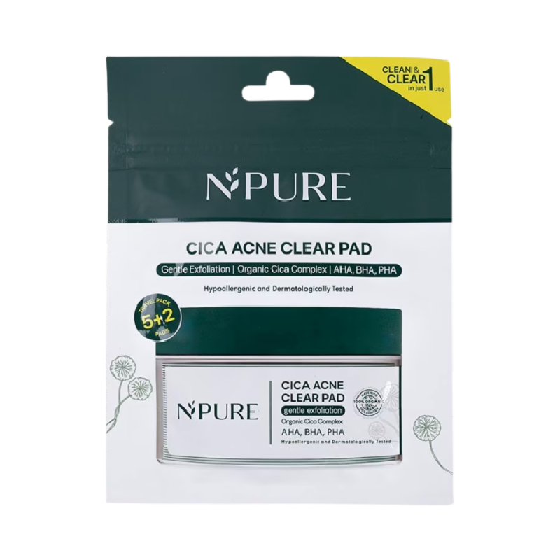 NPURE Centella Asiatica Exfoliating Clear Pad Pouch - Isi 7