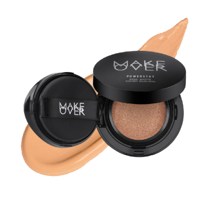 MAKE OVER Powerstay Demi Matte Cover Cushion W33 Honey Beige - 15gr