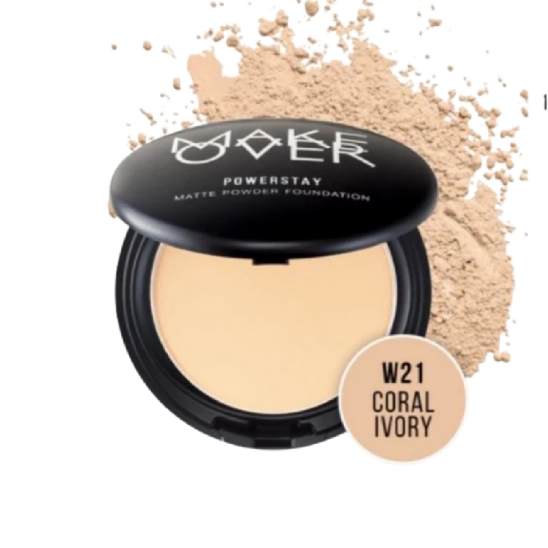 MAKE OVER Powerstay Matte Powder Foundation W21 Coral - 10gr