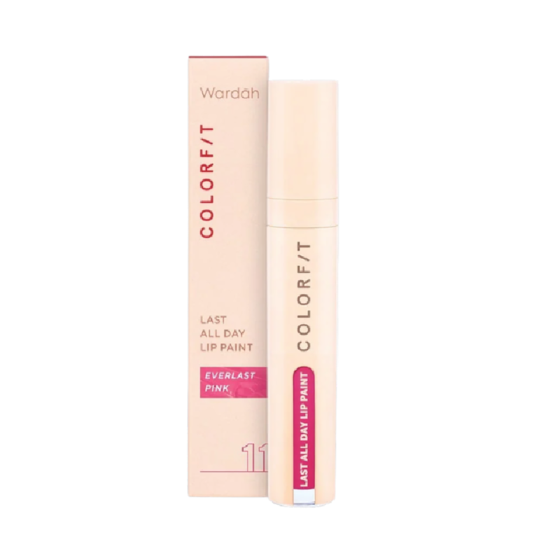 WARDAH Colorfit Last All Day Lip Paint 11 Everlast Pink - 4.2gr