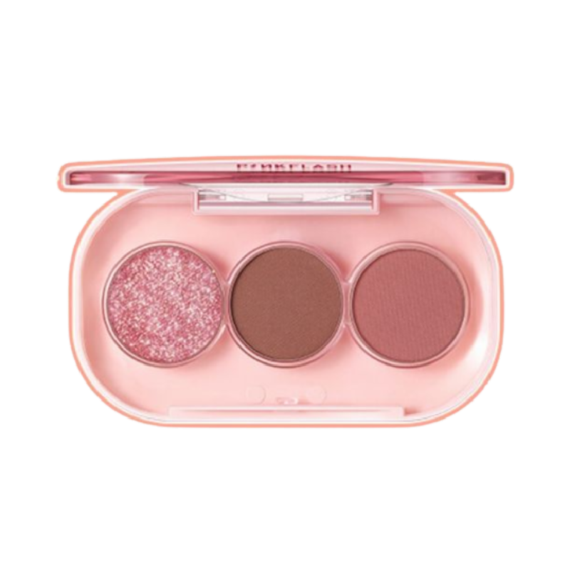 PINKFLASH 3 Shades Eyeshadow Palette Glitter PK03 - 150gr