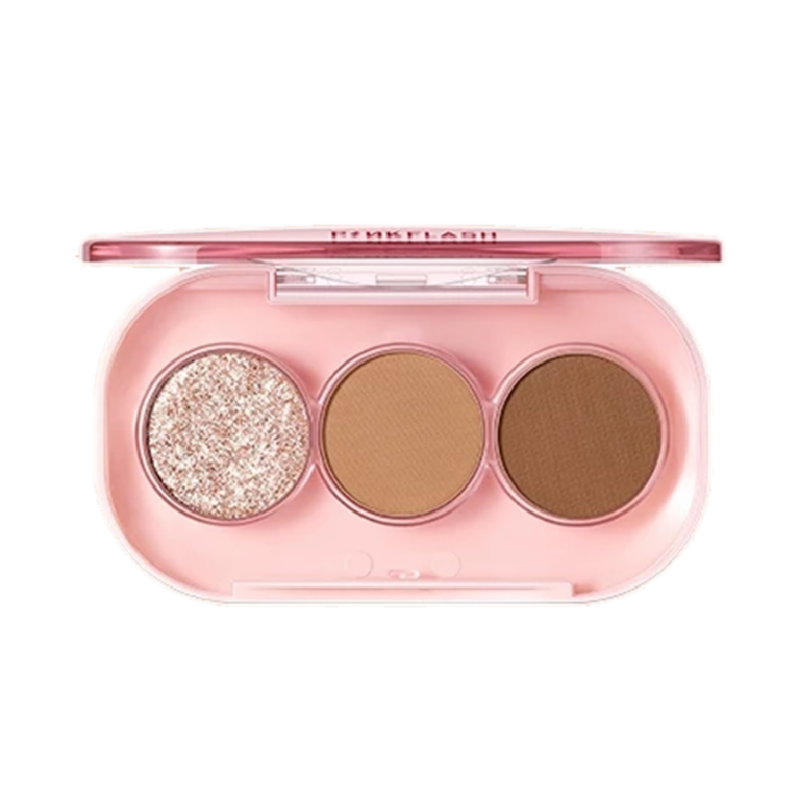 PINKFLASH 3 Shades Eyeshadow Palette Glitter BR06 - 150gr