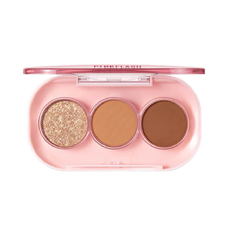 PINKFLASH 3 Shades Eyeshadow Palette Glitter BR07 - 150gr