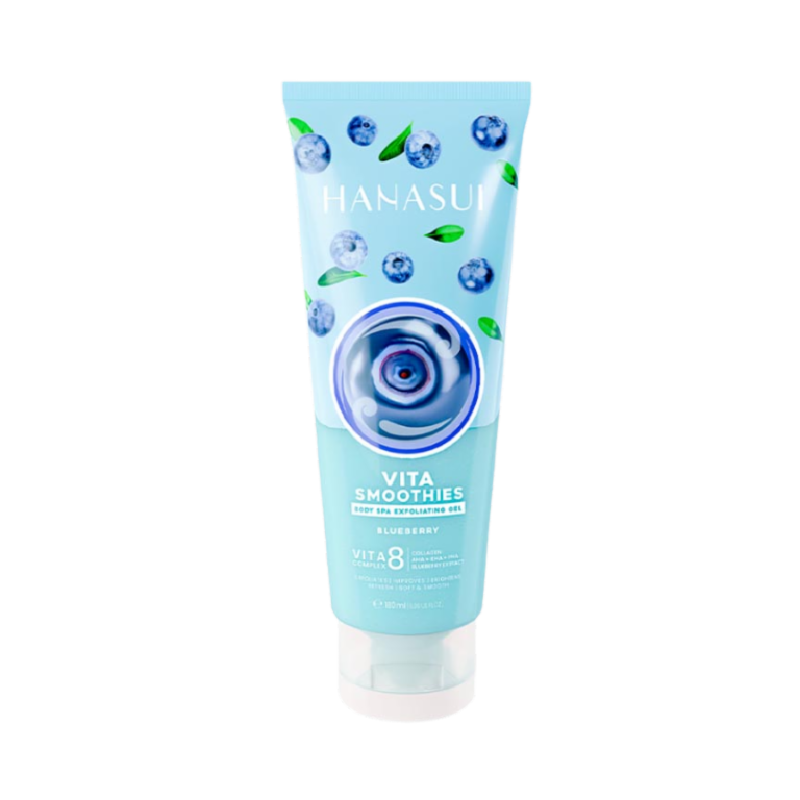 HANASUI Body Spa Exfoliating Gel Blueberry - 180ml