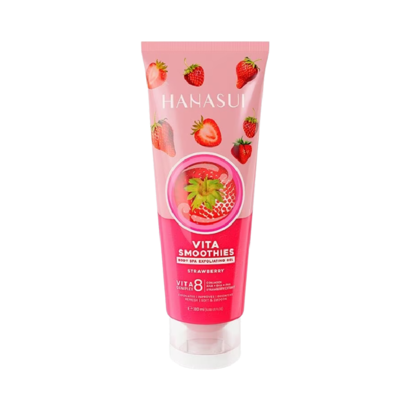 HANASUI Body Spa Exfoliating Gel Strawberry - 180ml