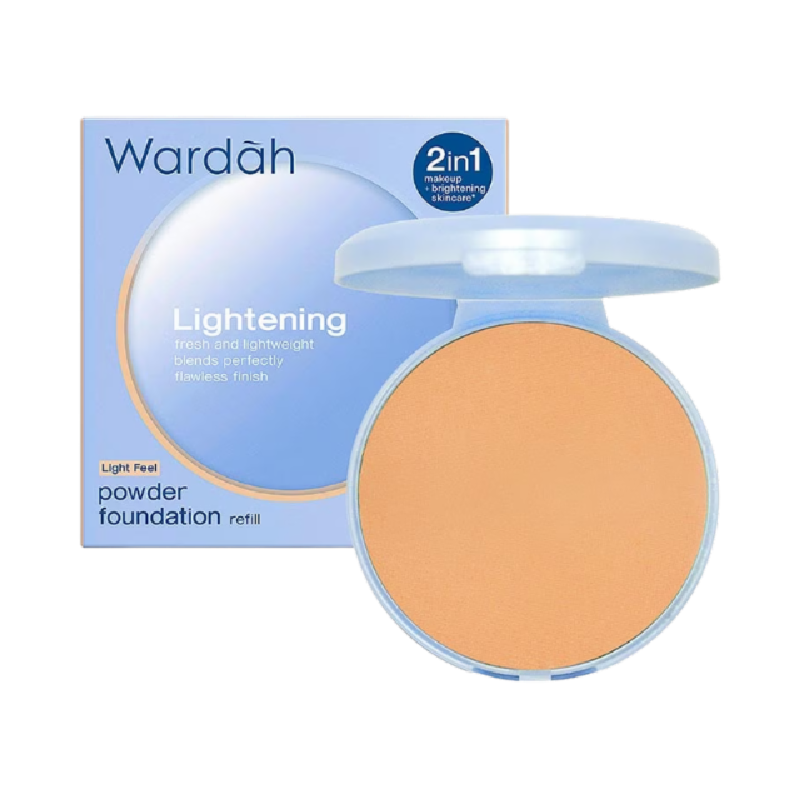 WARDAH Lightening Refill Powder Foundation 06 Warm Beige (32W) - 12gr