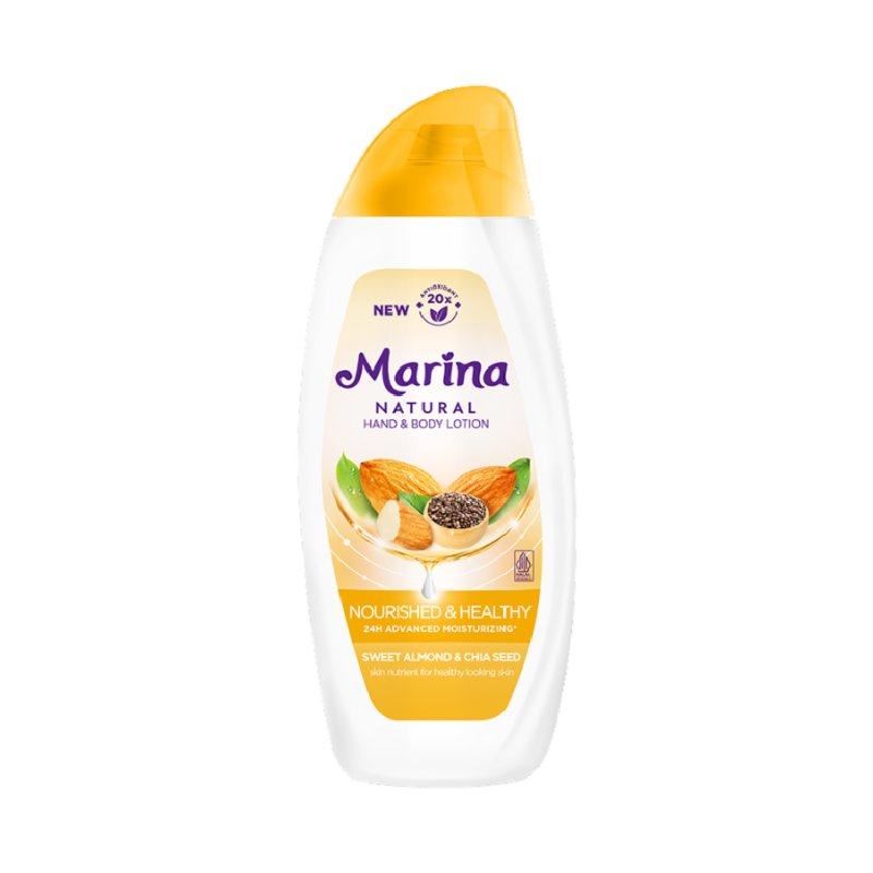 MARINA Natural Body Lotion Nourished & Healthy - 188ml