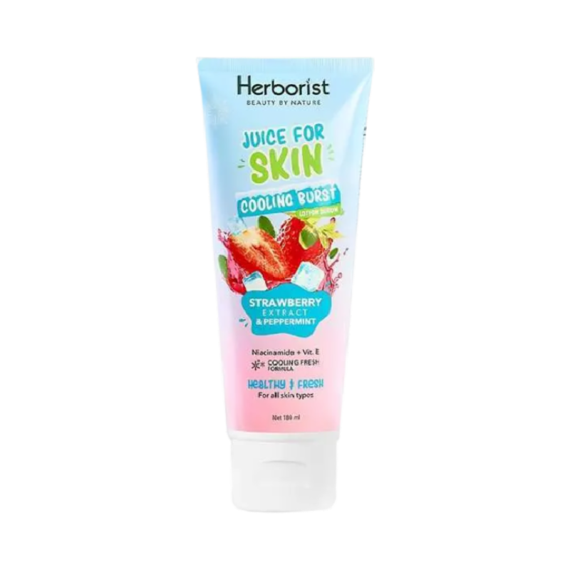 HERBORIST JFS Cooling Burst Lotion Serum Strawberry & Peppermint - 180ml