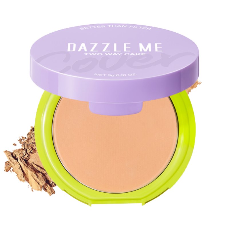 DAZZLE ME Double Kill Two Way Cake Powder N04 Medium Buff - 9gr