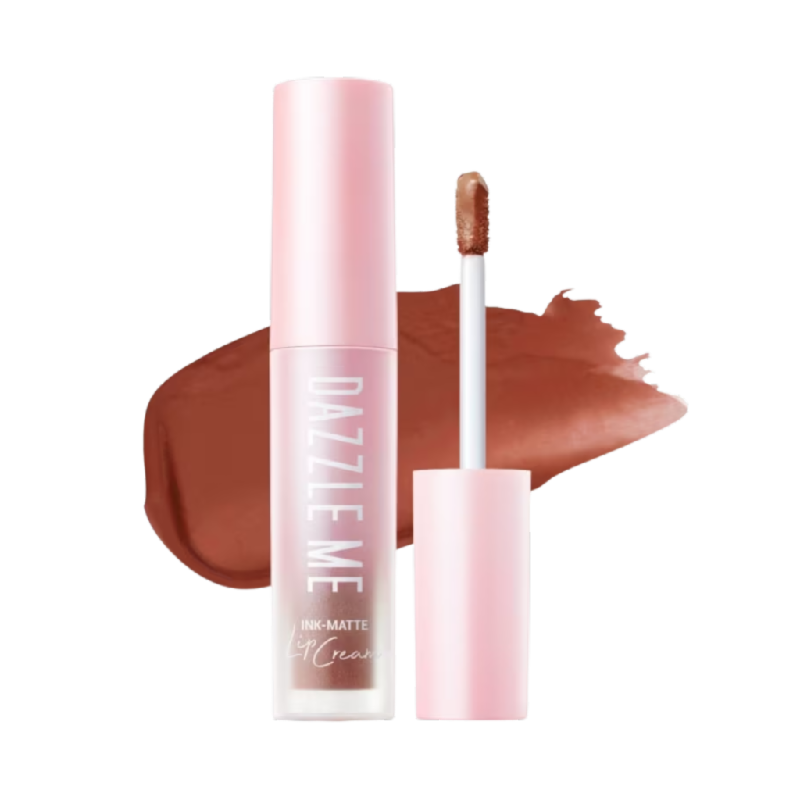 DAZZLE ME Ink Matte Lip Cream P01 Peach Ink - 2.5gr