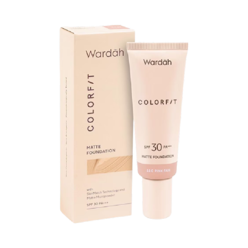 WARDAH Colorfit Matte Foundation 11C Pink Fair - 25ml
