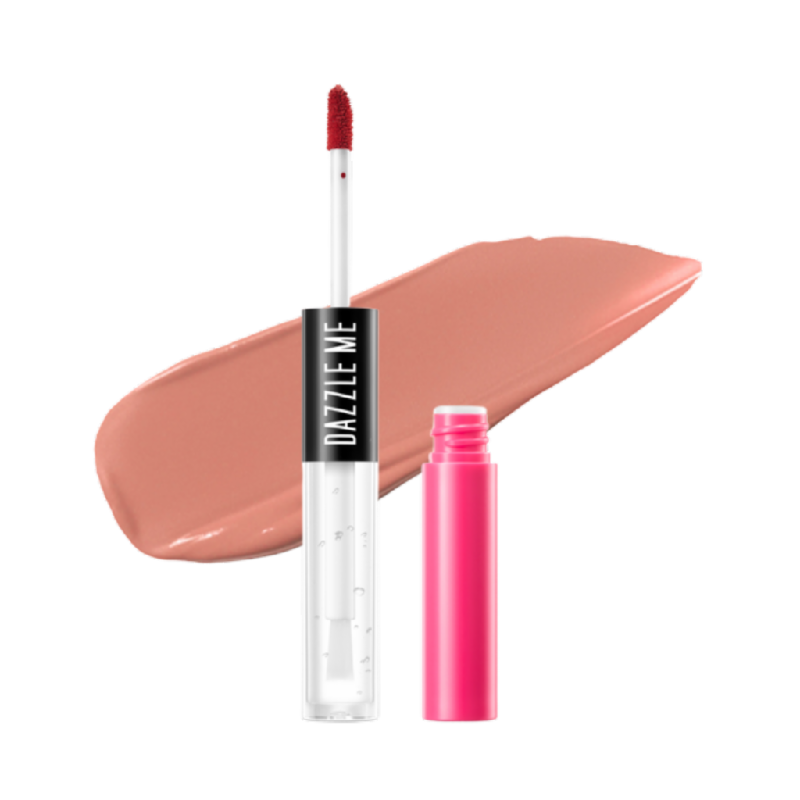 DAZZLE ME Matte & Gloss Lip Cream Duo N03 Nude Hue - 2.8gr
