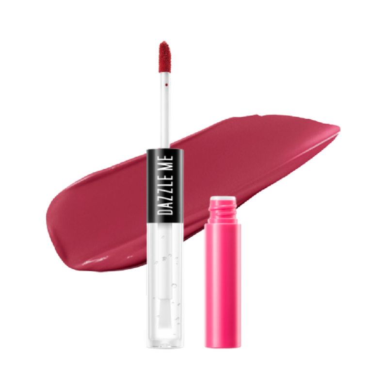 DAZZLE ME Matte & Gloss Lip Cream Duo P06 Cherry Bomb - 2.8gr