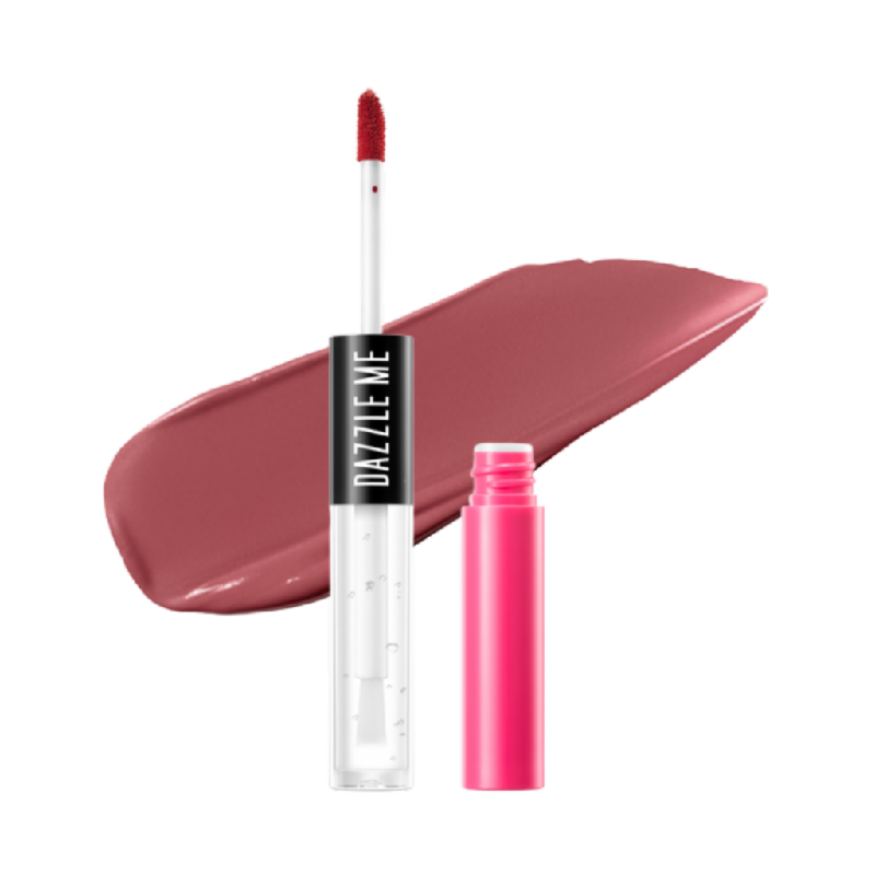 DAZZLE ME Matte & Gloss Lip Cream Duo P07 Rose Up - 2.8gr
