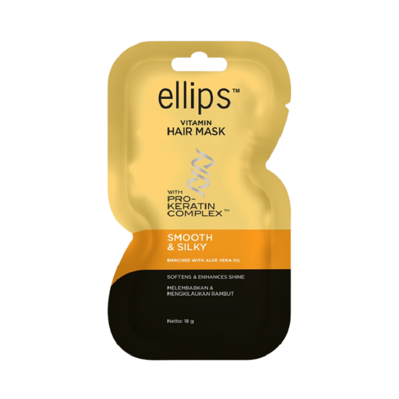 ELLIPS Hair Mask Pro Keratin Smooth & Silky Sachet - 18gr