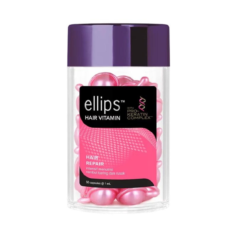ELLIPS Hair Vitamin Pro Keratin Hair Repair Jar - 50 Kapsul x 1ml