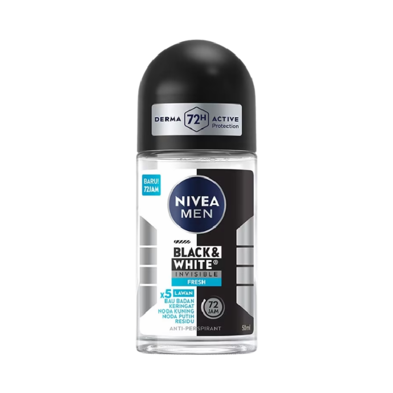 NIVEA Men Roll On Black & White Invisible Fresh - 50ml