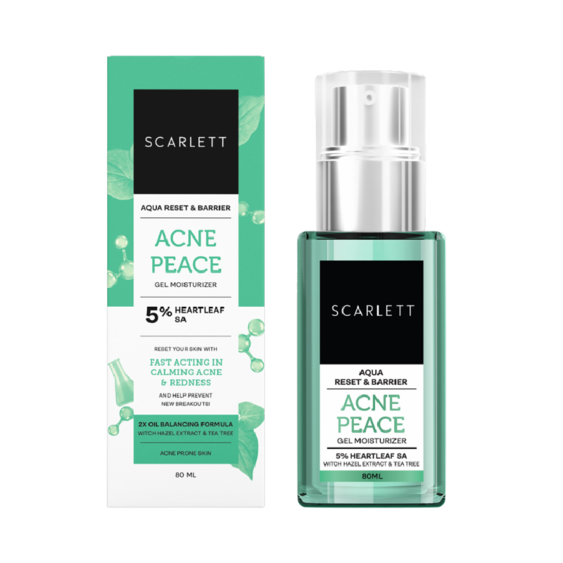 SCARLETT Aqua Reset & Barrier Gel Moisturizer Acne Peace 5% - 80ml