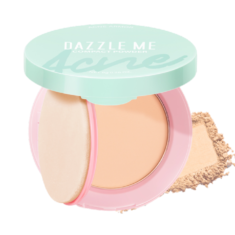 DAZZLE ME Acne Armor Compact Powder C02 Pink Fair - 8gr