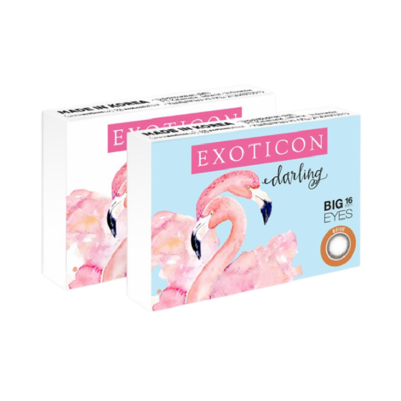 EXOTICON Darling Softlens Beige - 16mm