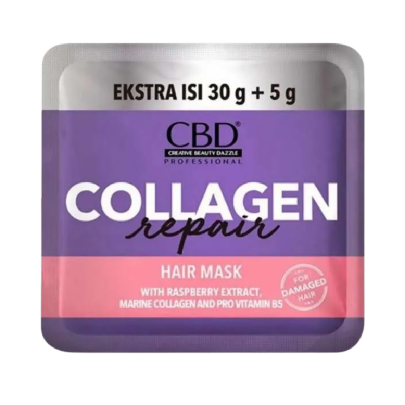 CBD Collagen Repair Hair Mask Sachet - 30gr
