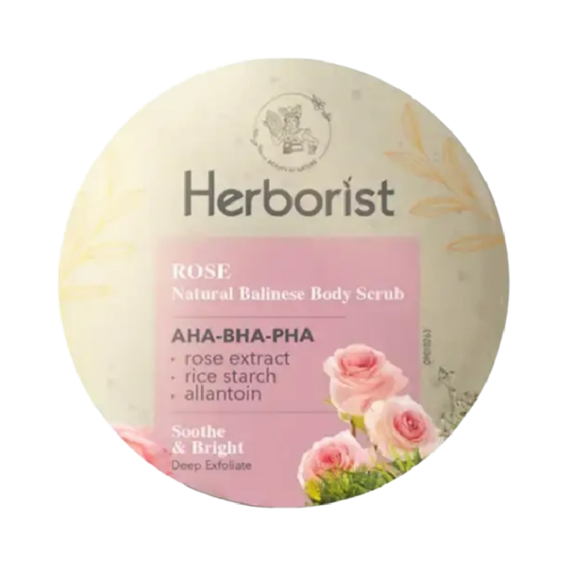 HERBORIST Natural Balinese Body Scrub Rose - 100gr