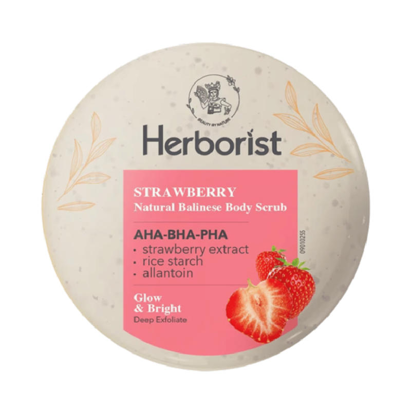 HERBORIST Natural Balinese Body Scrub Strawberry - 100gr