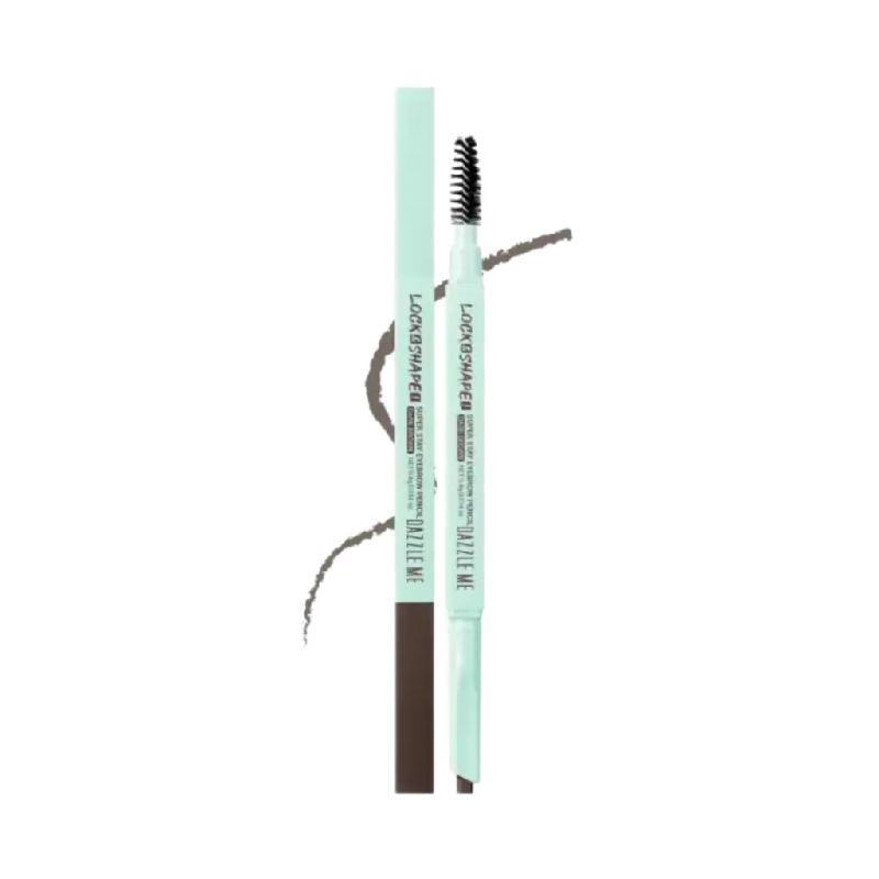 DAZZLE ME Lock & Shape Super Stay Eyebrow Pencil Natural Gray - 0.4gr